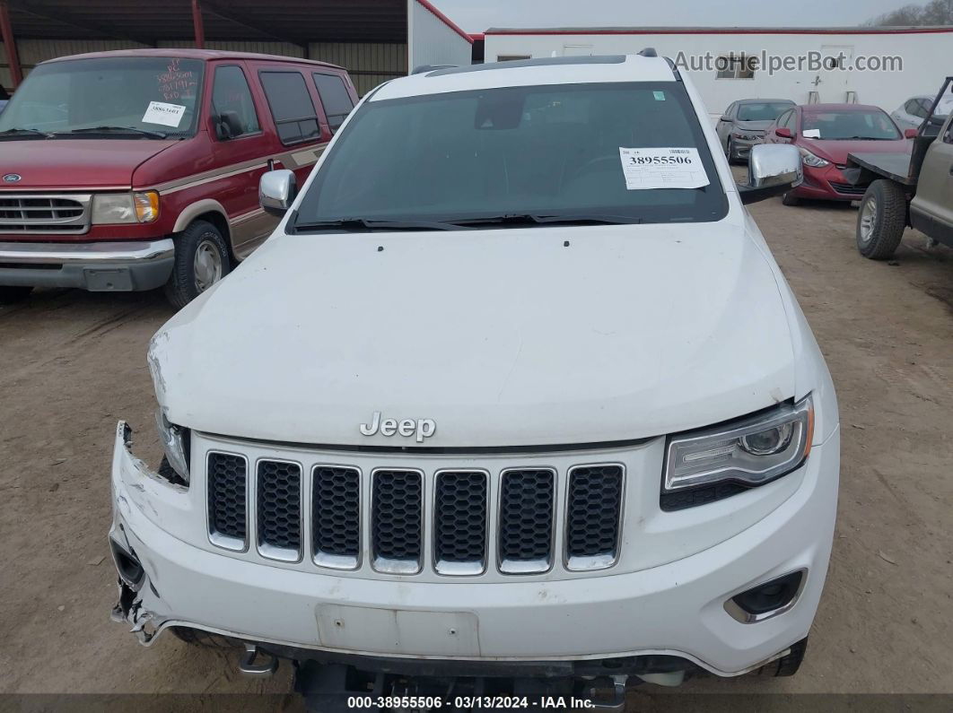 2015 Jeep Grand Cherokee Overland White vin: 1C4RJFCG1FC739188