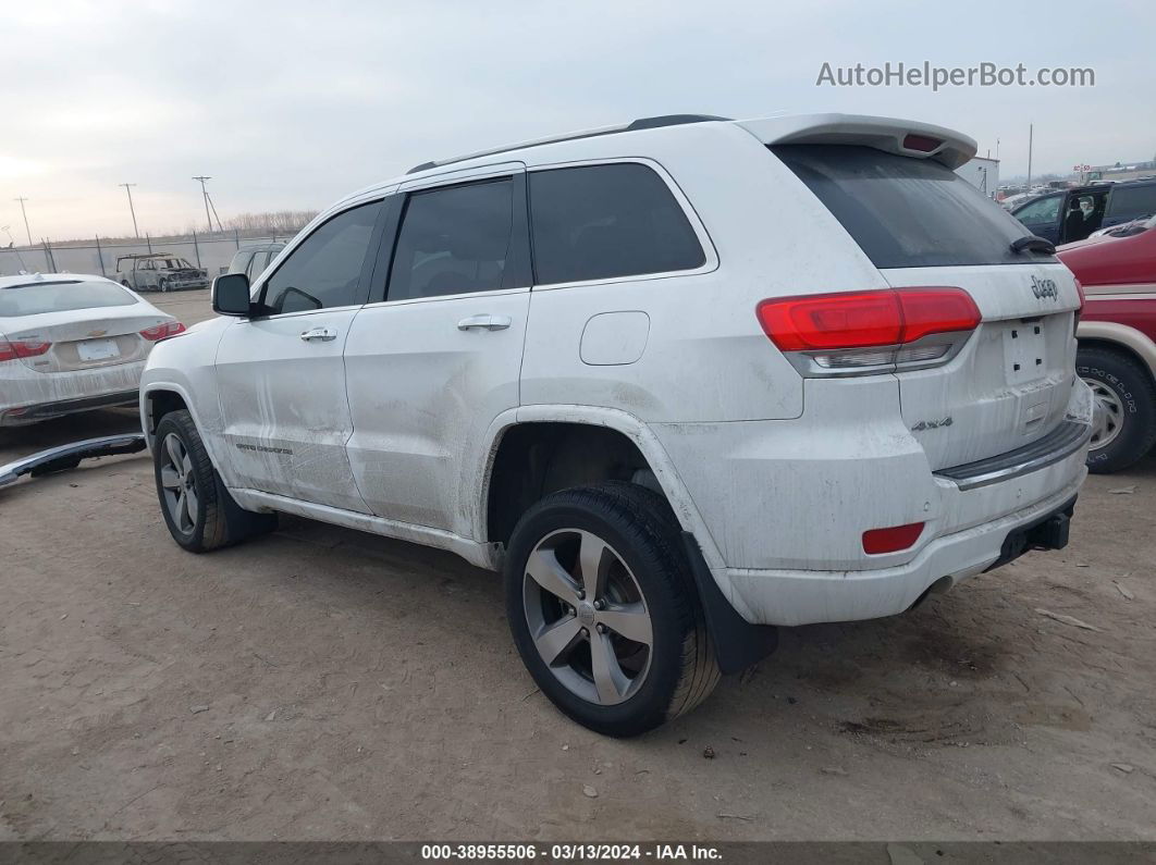 2015 Jeep Grand Cherokee Overland White vin: 1C4RJFCG1FC739188