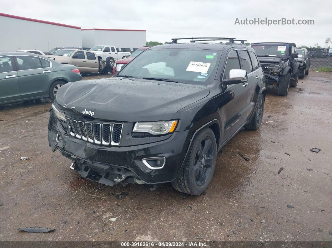 2015 Jeep Grand Cherokee Overland Black vin: 1C4RJFCG1FC804363