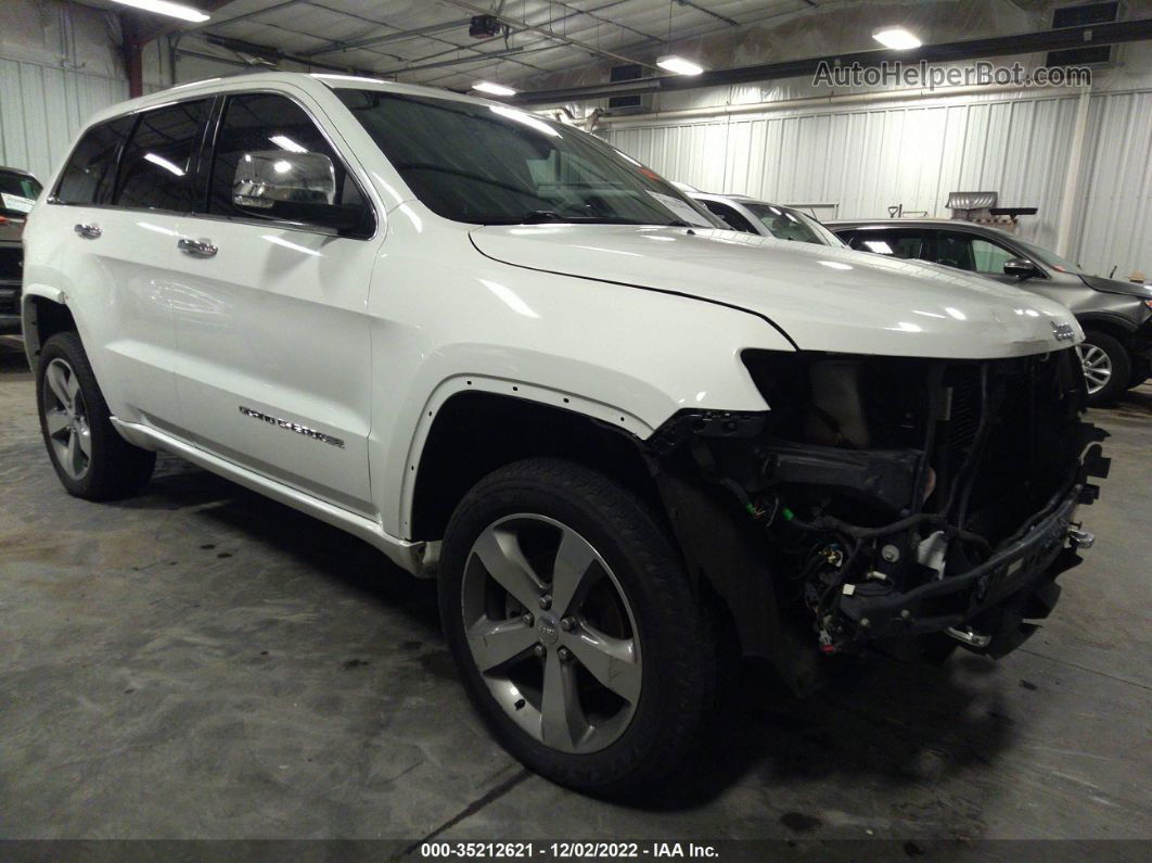 2015 Jeep Grand Cherokee Overland White vin: 1C4RJFCG1FC942355