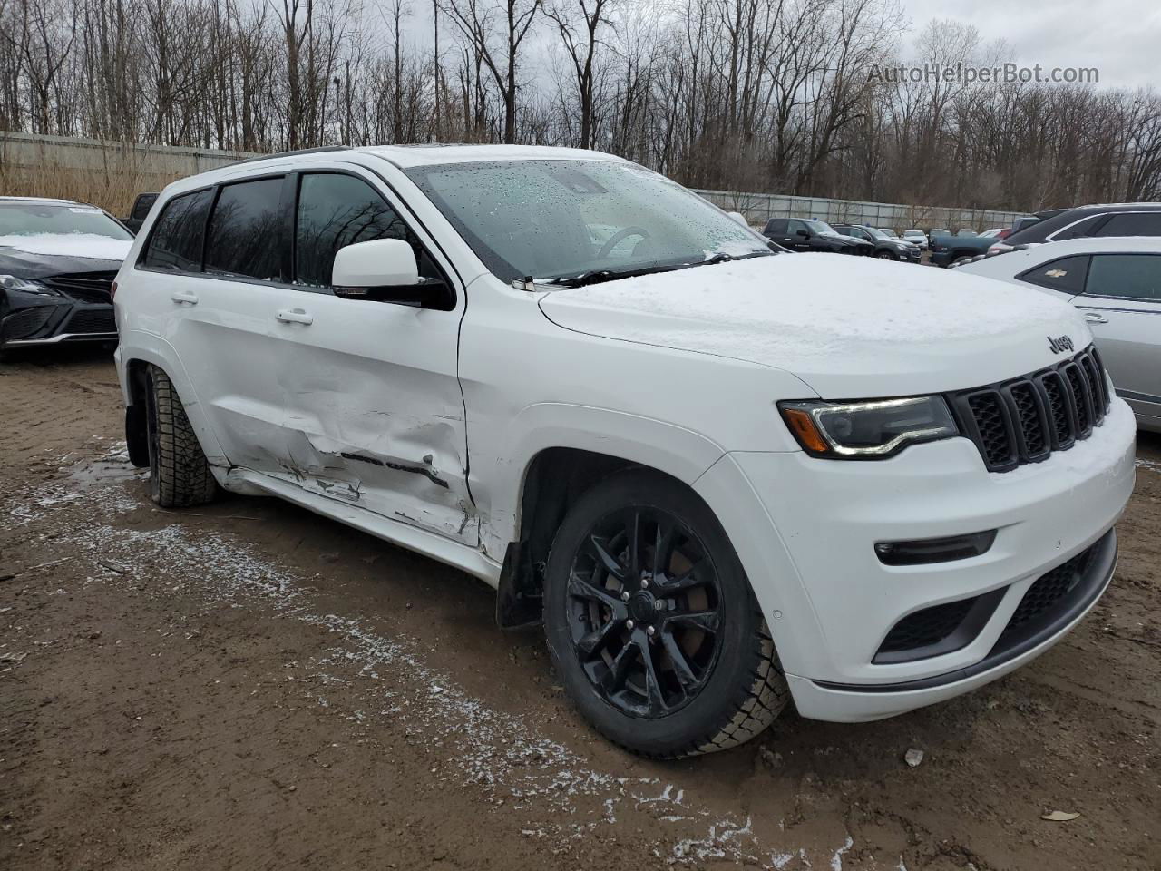 2019 Jeep Grand Cherokee Overland Белый vin: 1C4RJFCG1KC810089