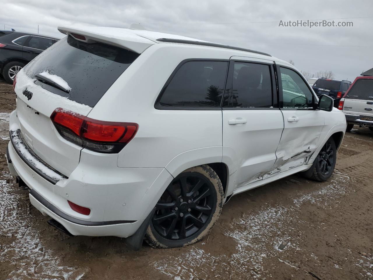 2019 Jeep Grand Cherokee Overland Белый vin: 1C4RJFCG1KC810089