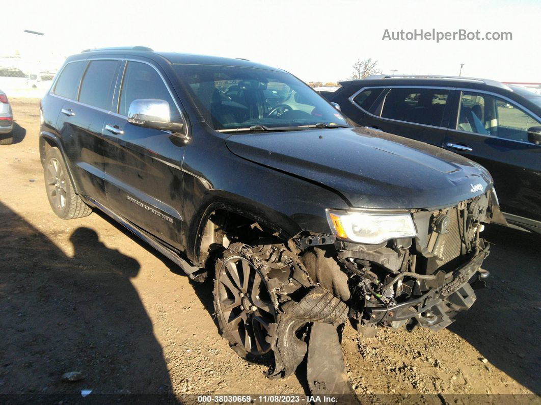 2017 Jeep Grand Cherokee Overland 4x4 Black vin: 1C4RJFCG2HC730728