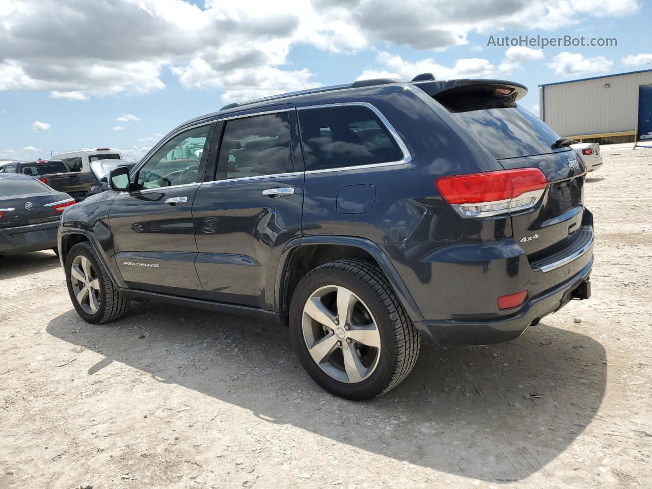 2014 Jeep Grand Cherokee Overland Синий vin: 1C4RJFCG3EC336070