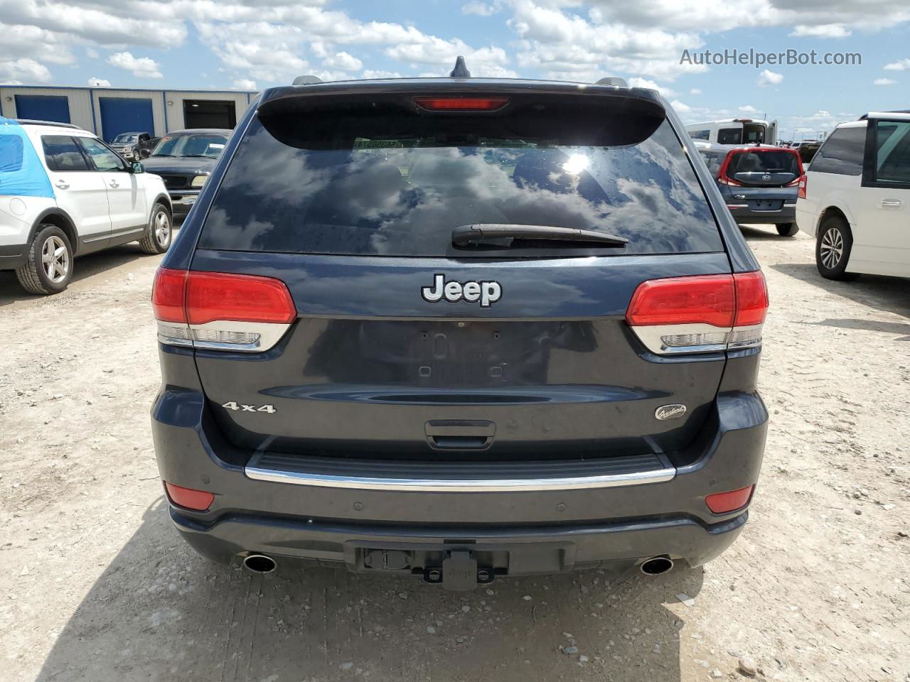 2014 Jeep Grand Cherokee Overland Синий vin: 1C4RJFCG3EC336070