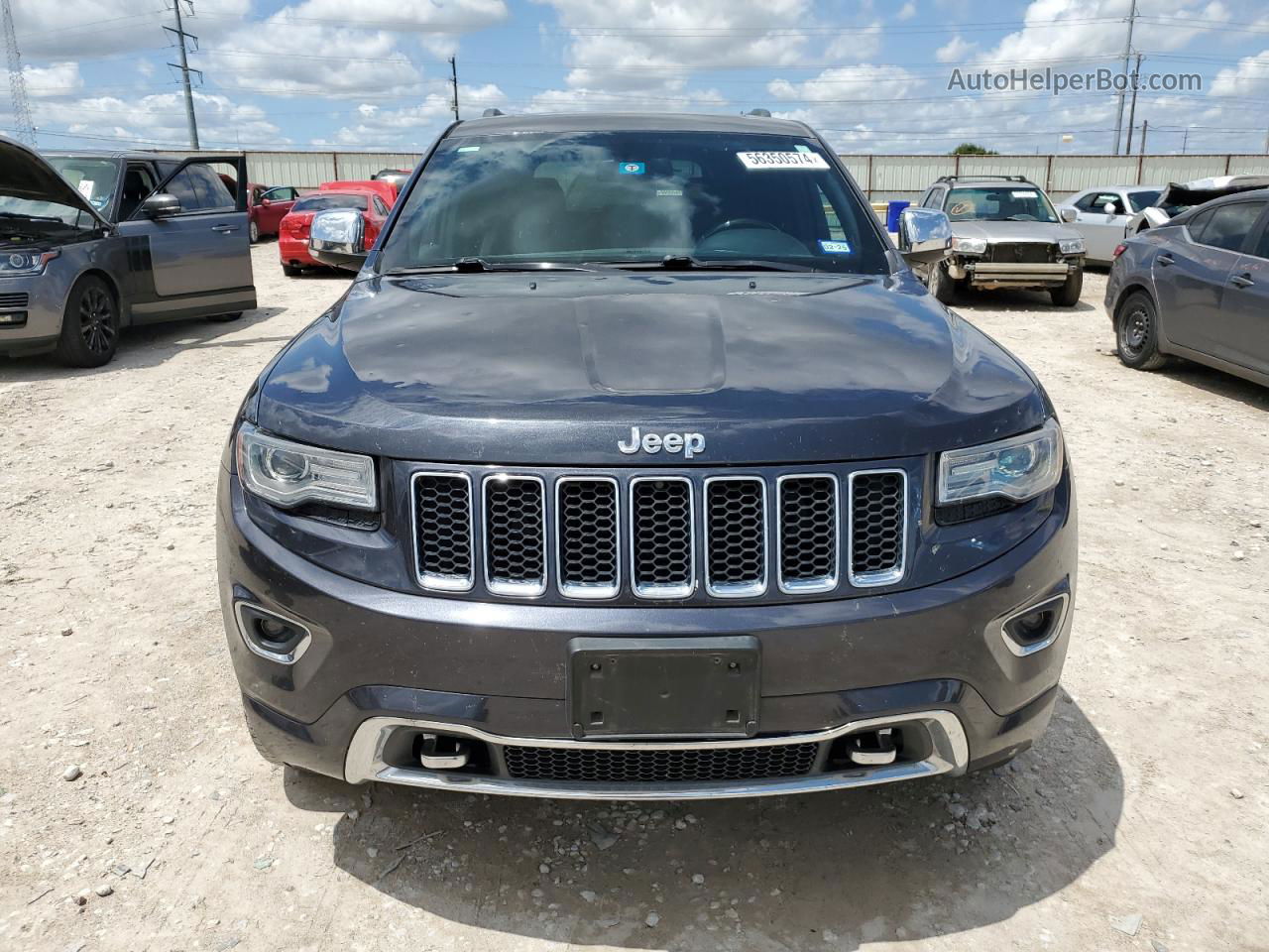 2014 Jeep Grand Cherokee Overland Синий vin: 1C4RJFCG3EC336070