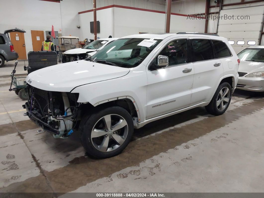 2015 Jeep Grand Cherokee Overland White vin: 1C4RJFCG3FC225374