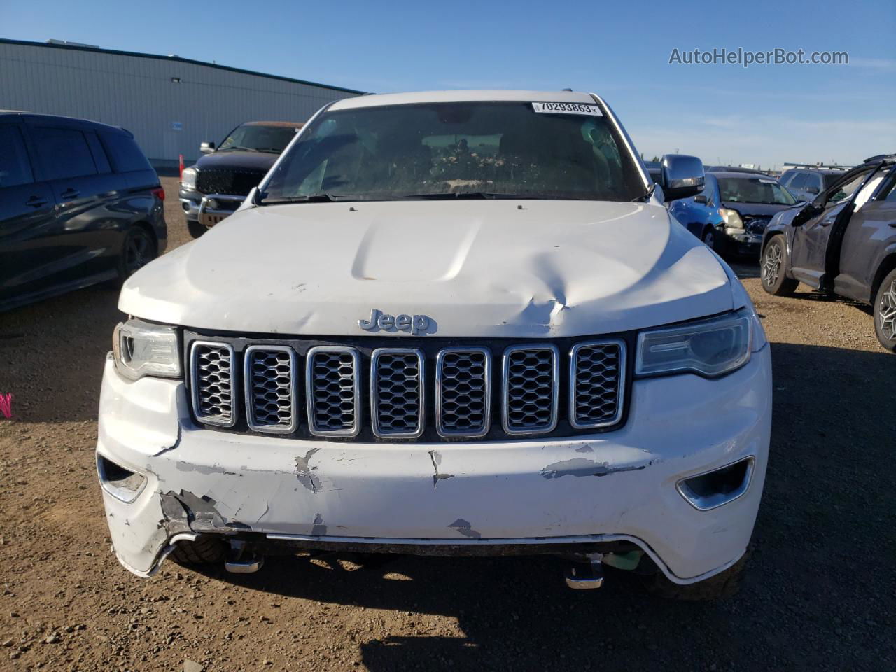 2019 Jeep Grand Cherokee Overland Белый vin: 1C4RJFCG3KC576988