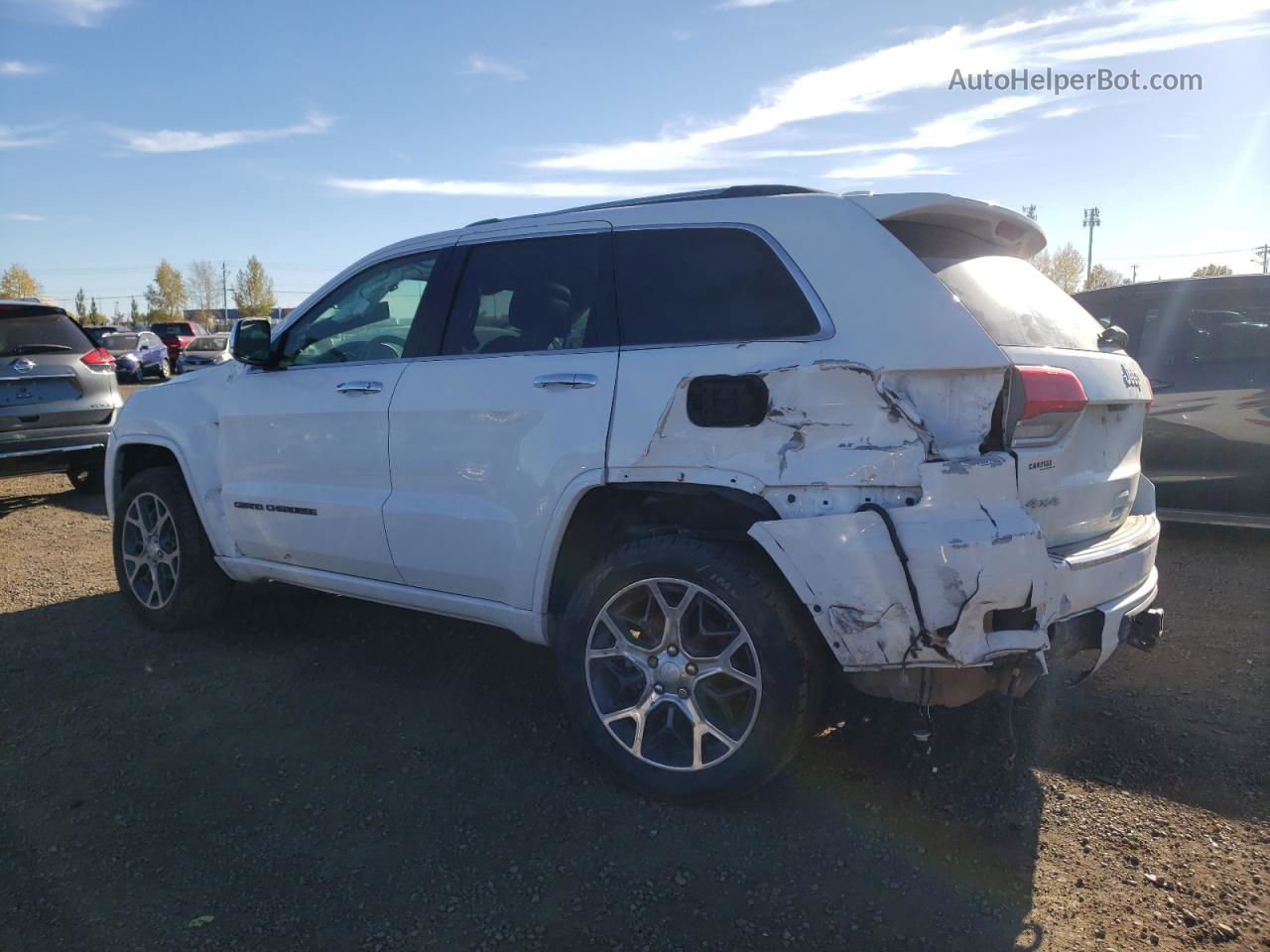 2019 Jeep Grand Cherokee Overland White vin: 1C4RJFCG3KC576988