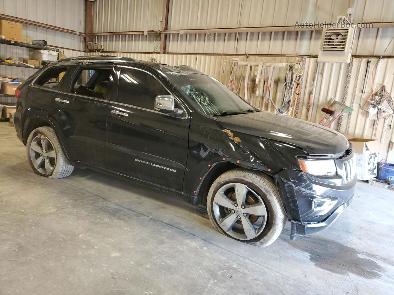 2014 Jeep Grand Cherokee Overland Black vin: 1C4RJFCG4EC226368