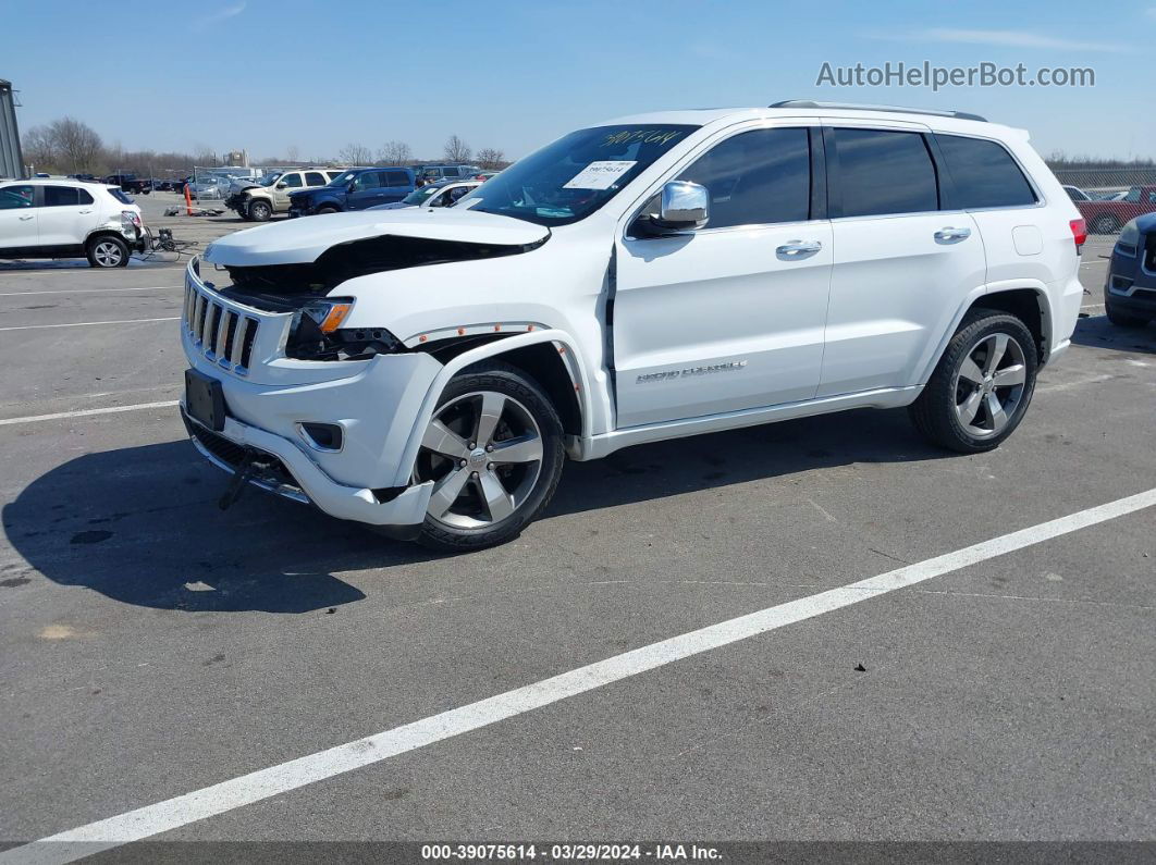 2015 Jeep Grand Cherokee Overland White vin: 1C4RJFCG4FC628845