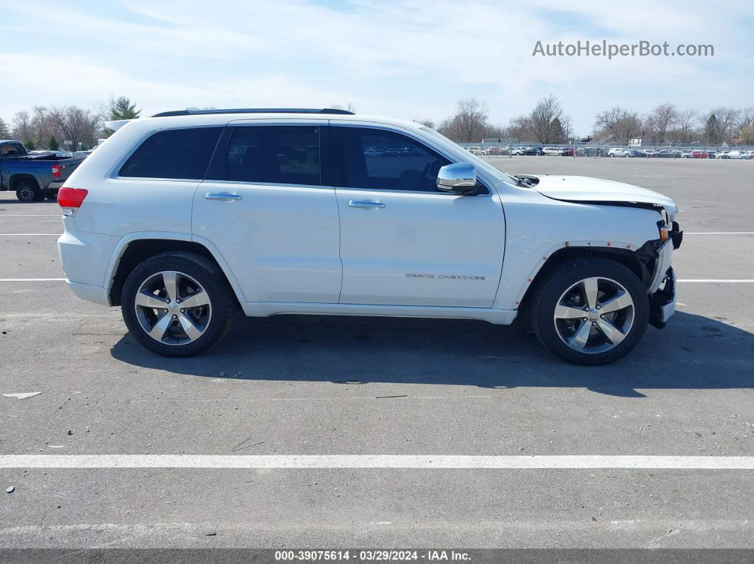 2015 Jeep Grand Cherokee Overland White vin: 1C4RJFCG4FC628845