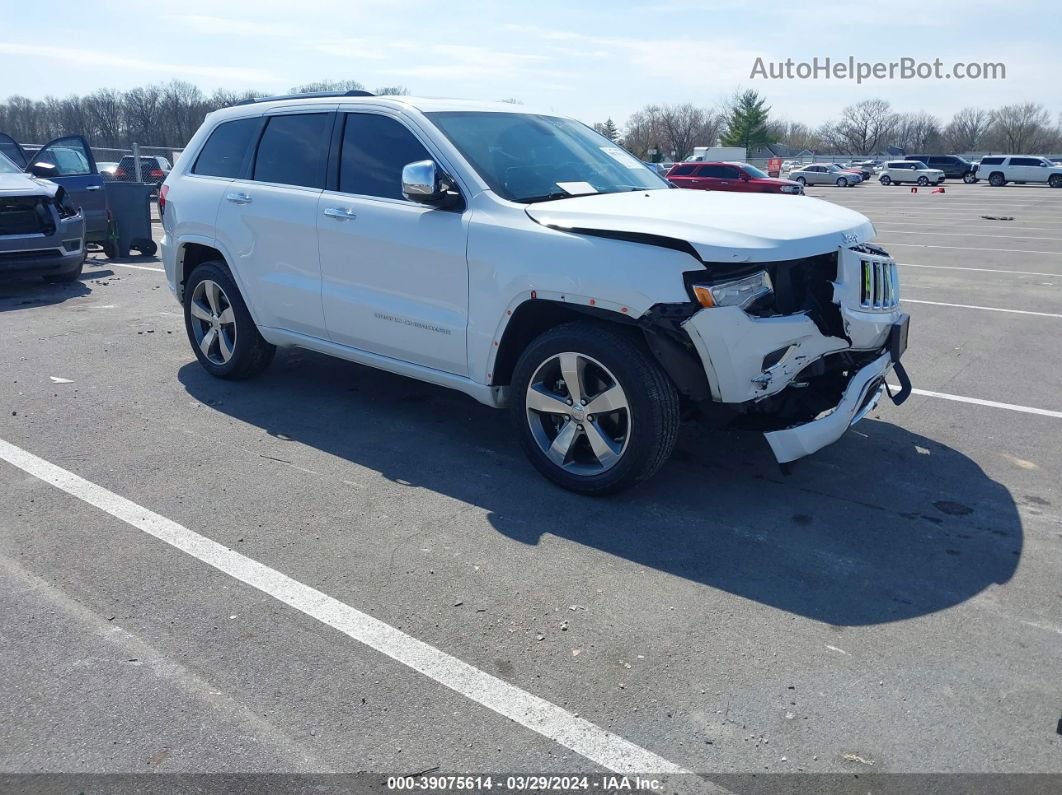 2015 Jeep Grand Cherokee Overland White vin: 1C4RJFCG4FC628845