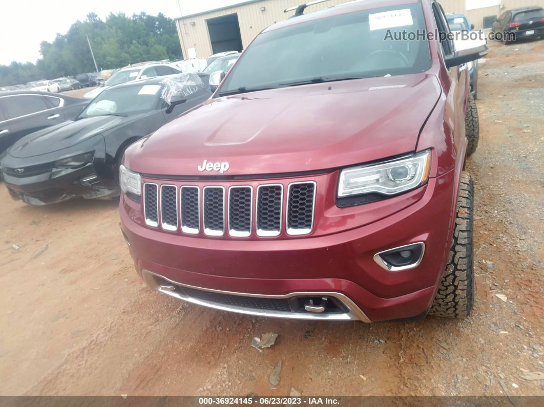 2015 Jeep Grand Cherokee Overland Red vin: 1C4RJFCG4FC854657