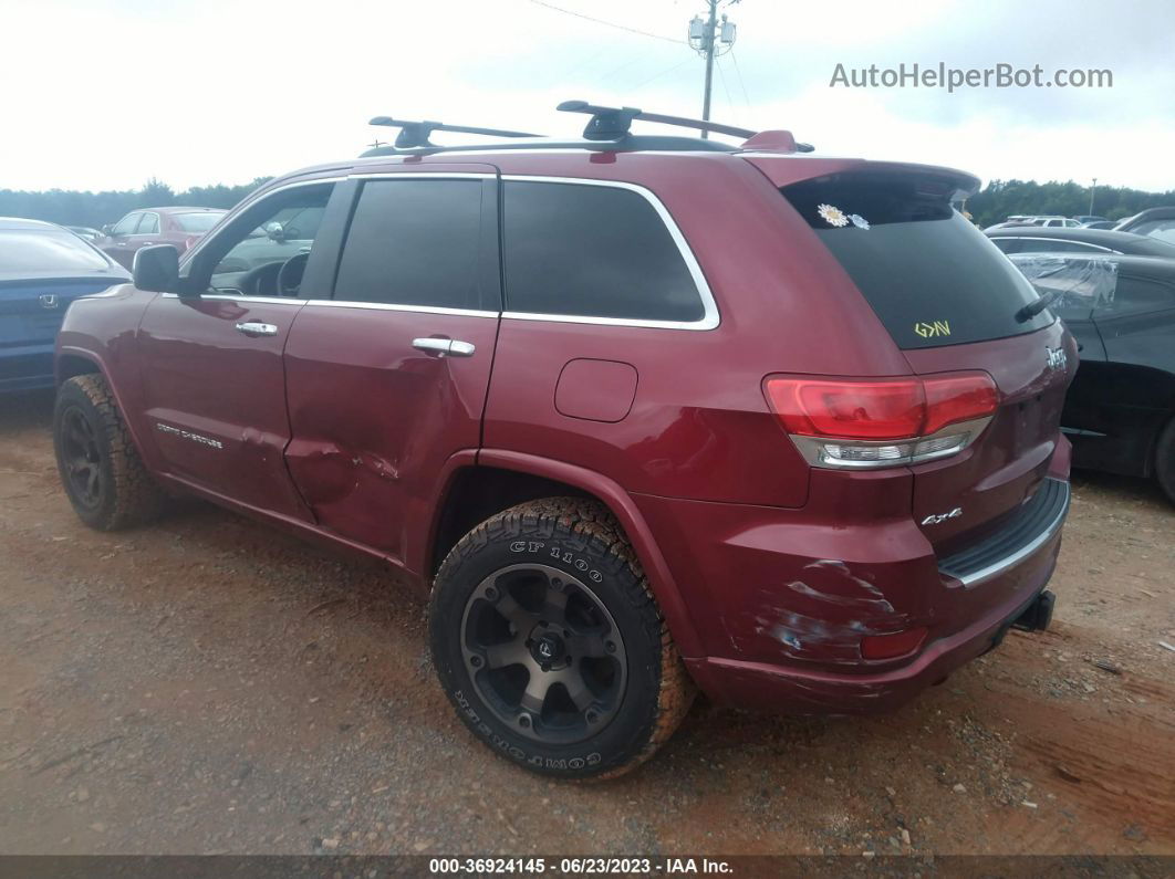 2015 Jeep Grand Cherokee Overland Red vin: 1C4RJFCG4FC854657