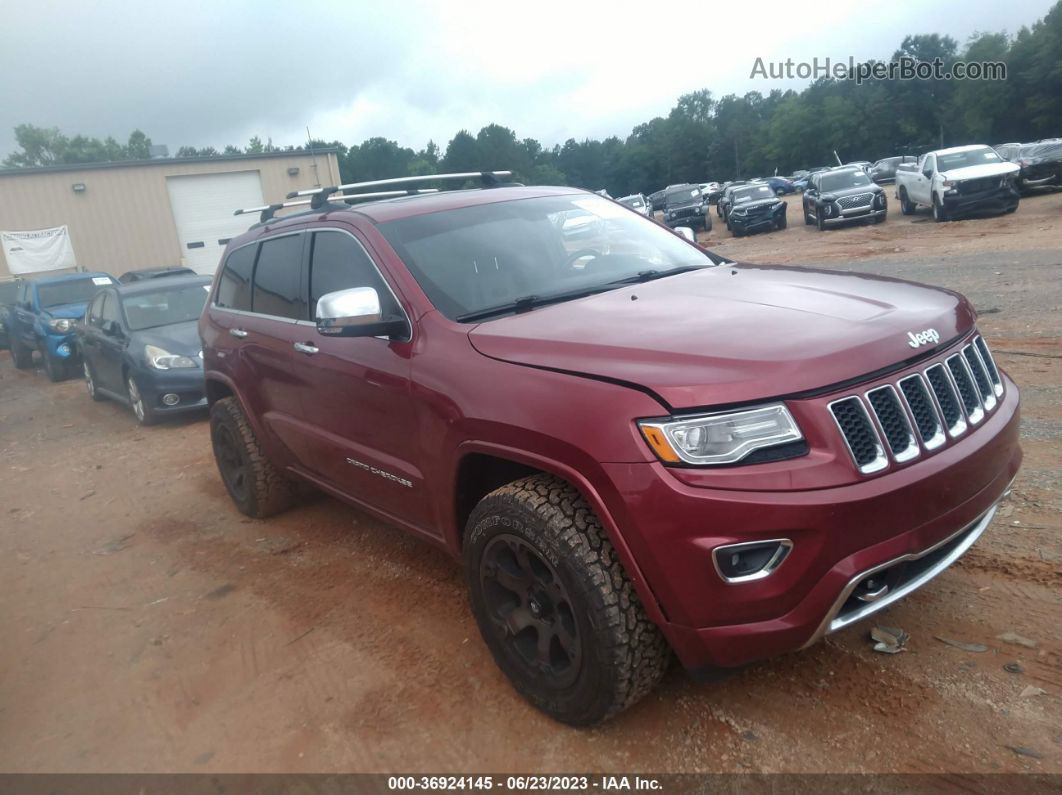 2015 Jeep Grand Cherokee Overland Red vin: 1C4RJFCG4FC854657