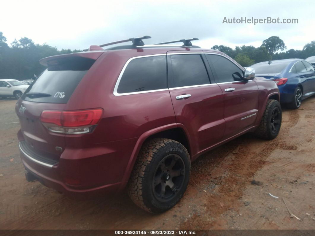 2015 Jeep Grand Cherokee Overland Red vin: 1C4RJFCG4FC854657