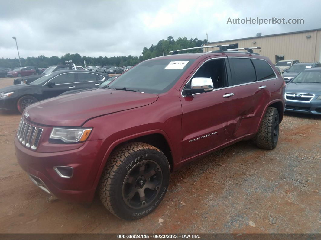 2015 Jeep Grand Cherokee Overland Red vin: 1C4RJFCG4FC854657