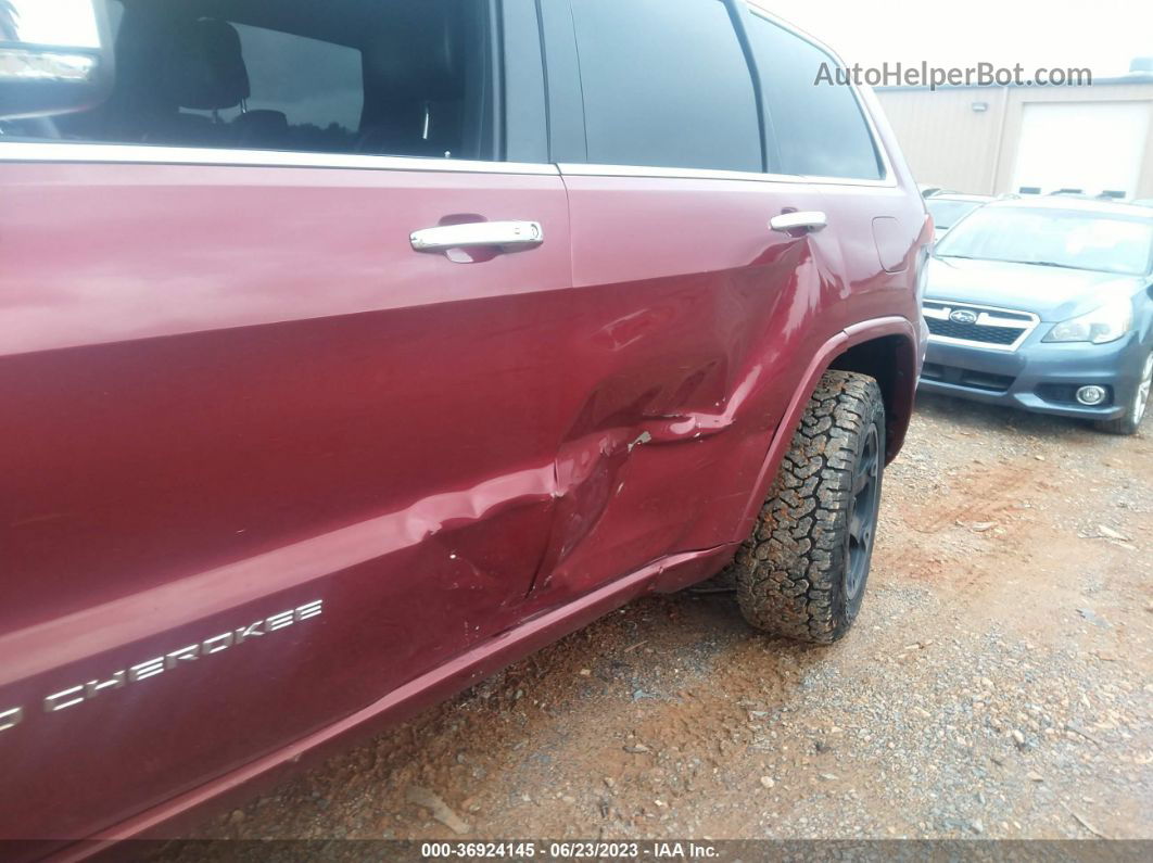 2015 Jeep Grand Cherokee Overland Red vin: 1C4RJFCG4FC854657