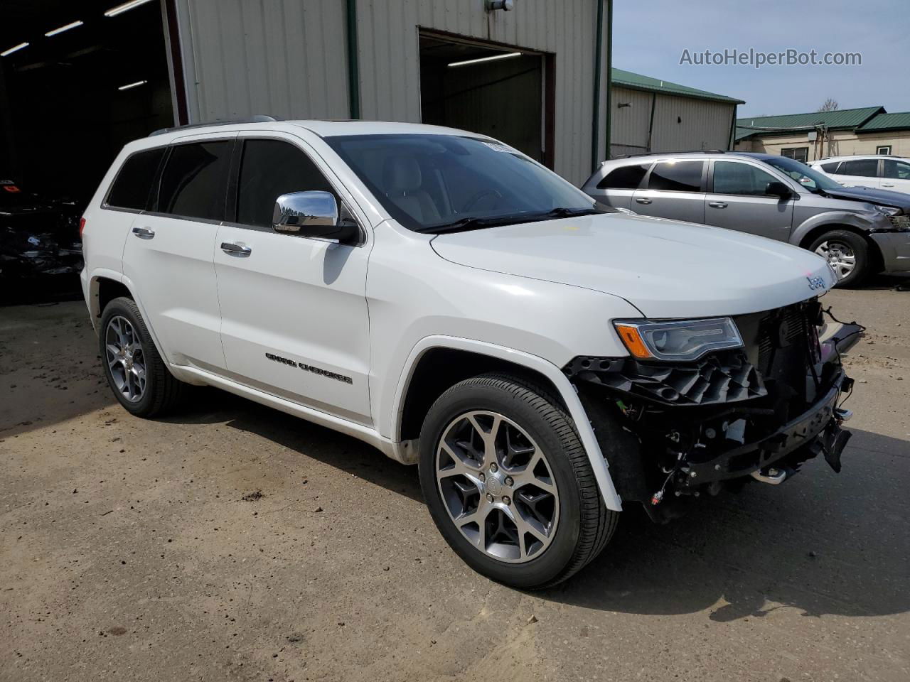 2019 Jeep Grand Cherokee Overland White vin: 1C4RJFCG4KC636342