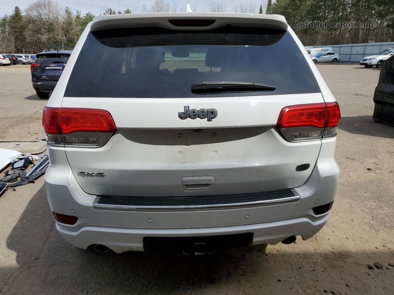 2019 Jeep Grand Cherokee Overland White vin: 1C4RJFCG4KC636342