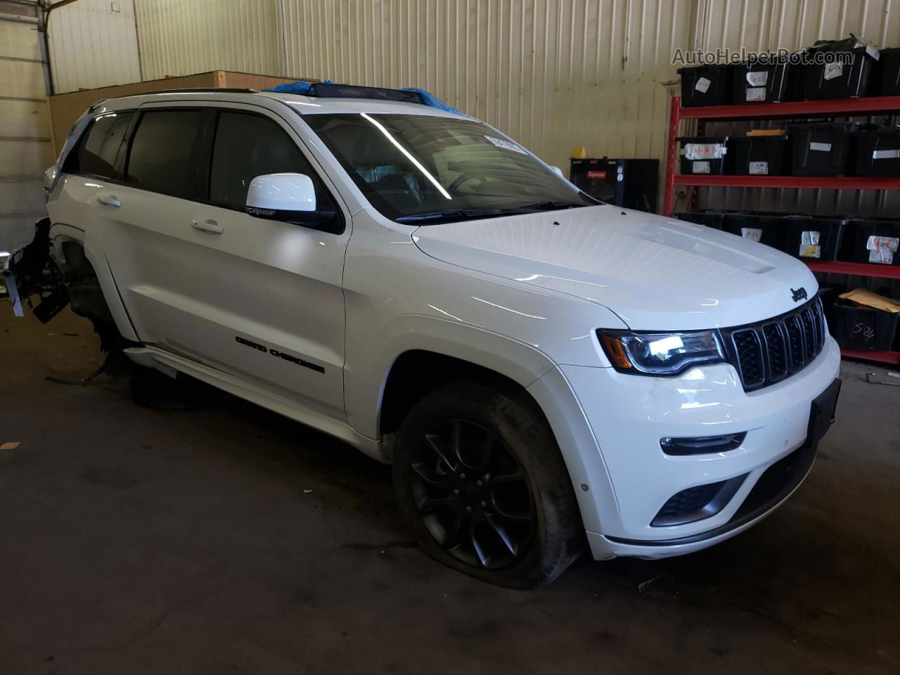 2021 Jeep Grand Cherokee Overland White vin: 1C4RJFCG4MC584214