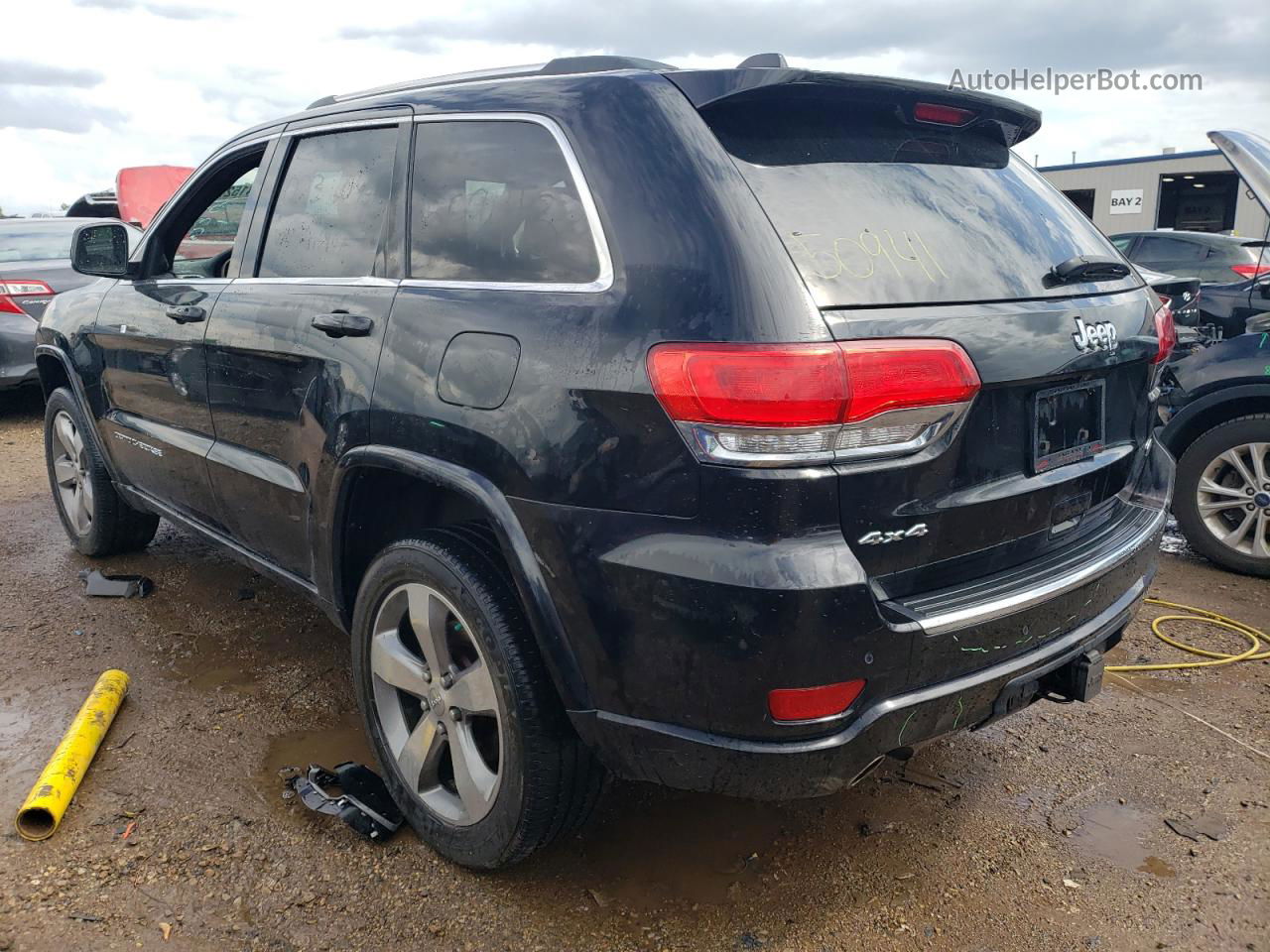 2014 Jeep Grand Cherokee Overland Black vin: 1C4RJFCG5EC211698