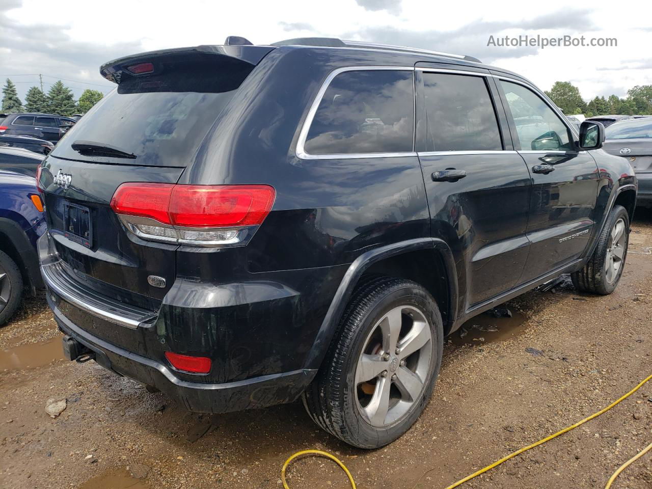 2014 Jeep Grand Cherokee Overland Black vin: 1C4RJFCG5EC211698