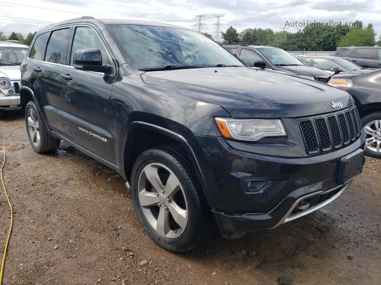 2014 Jeep Grand Cherokee Overland Black vin: 1C4RJFCG5EC211698