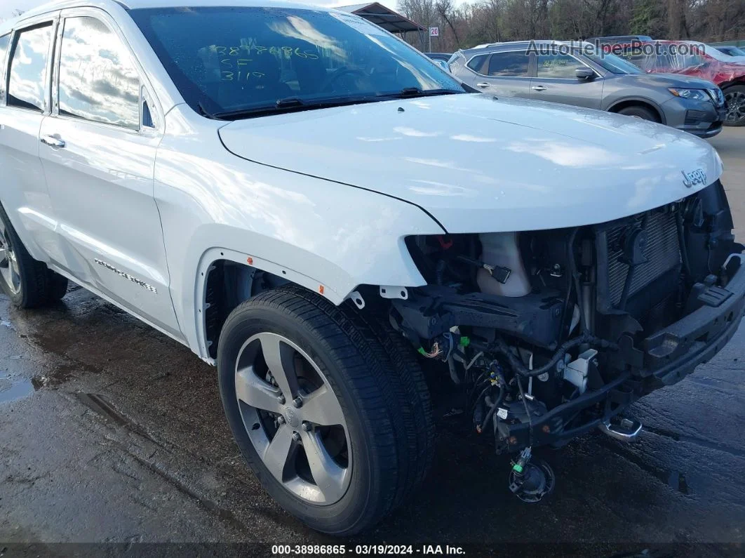 2015 Jeep Grand Cherokee Overland White vin: 1C4RJFCG5FC620057