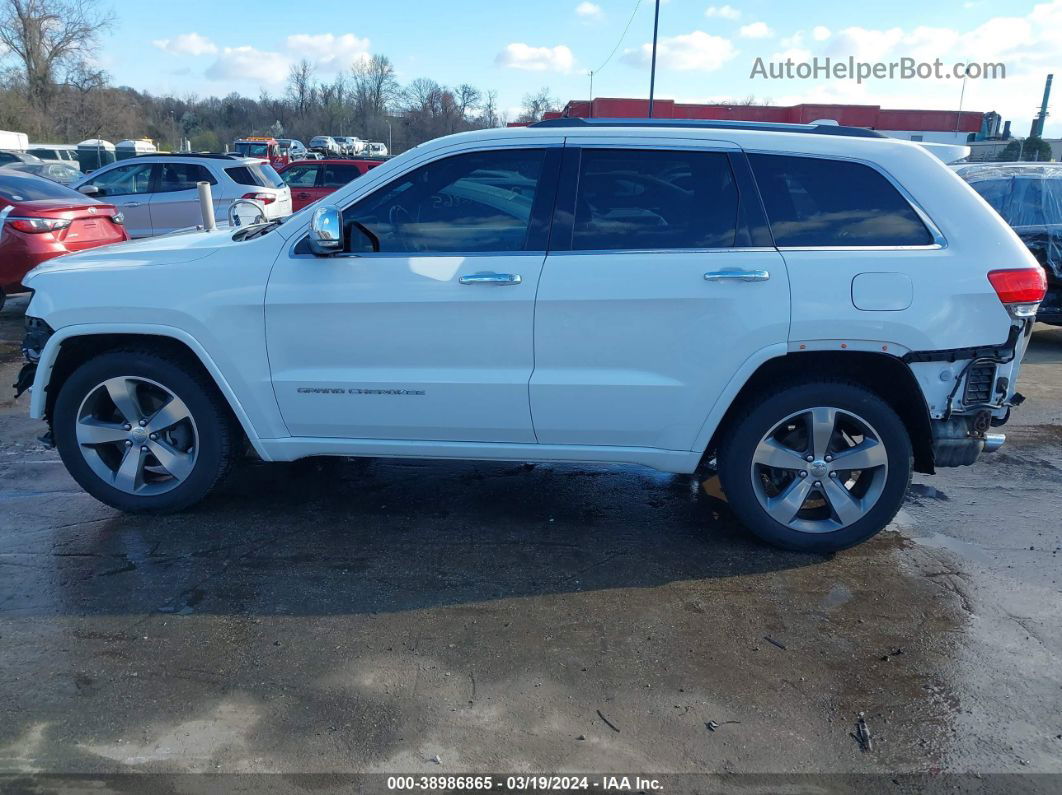 2015 Jeep Grand Cherokee Overland White vin: 1C4RJFCG5FC620057