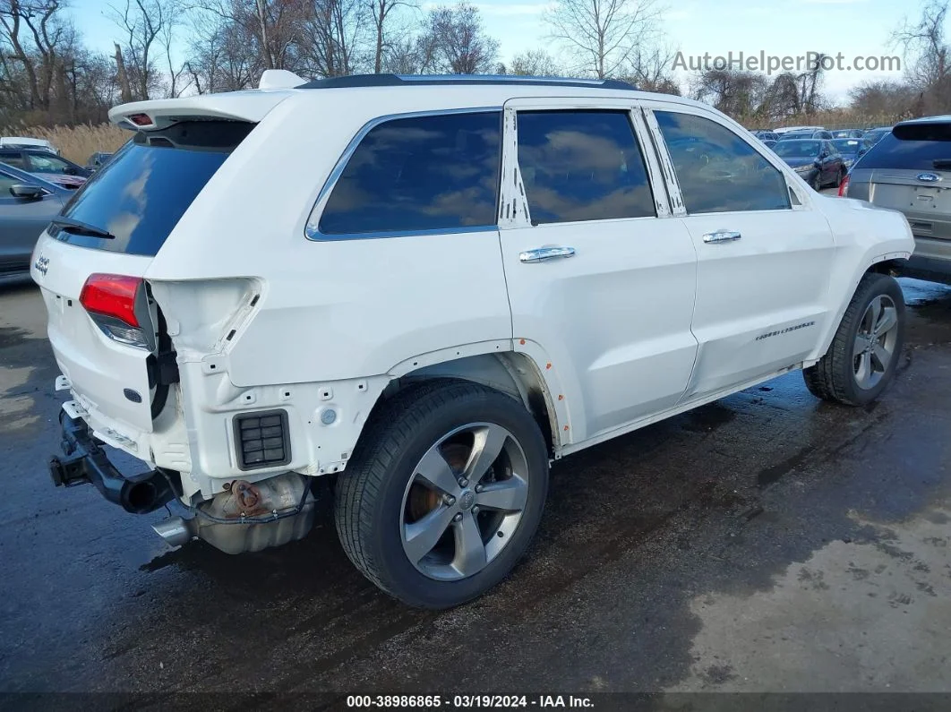 2015 Jeep Grand Cherokee Overland White vin: 1C4RJFCG5FC620057