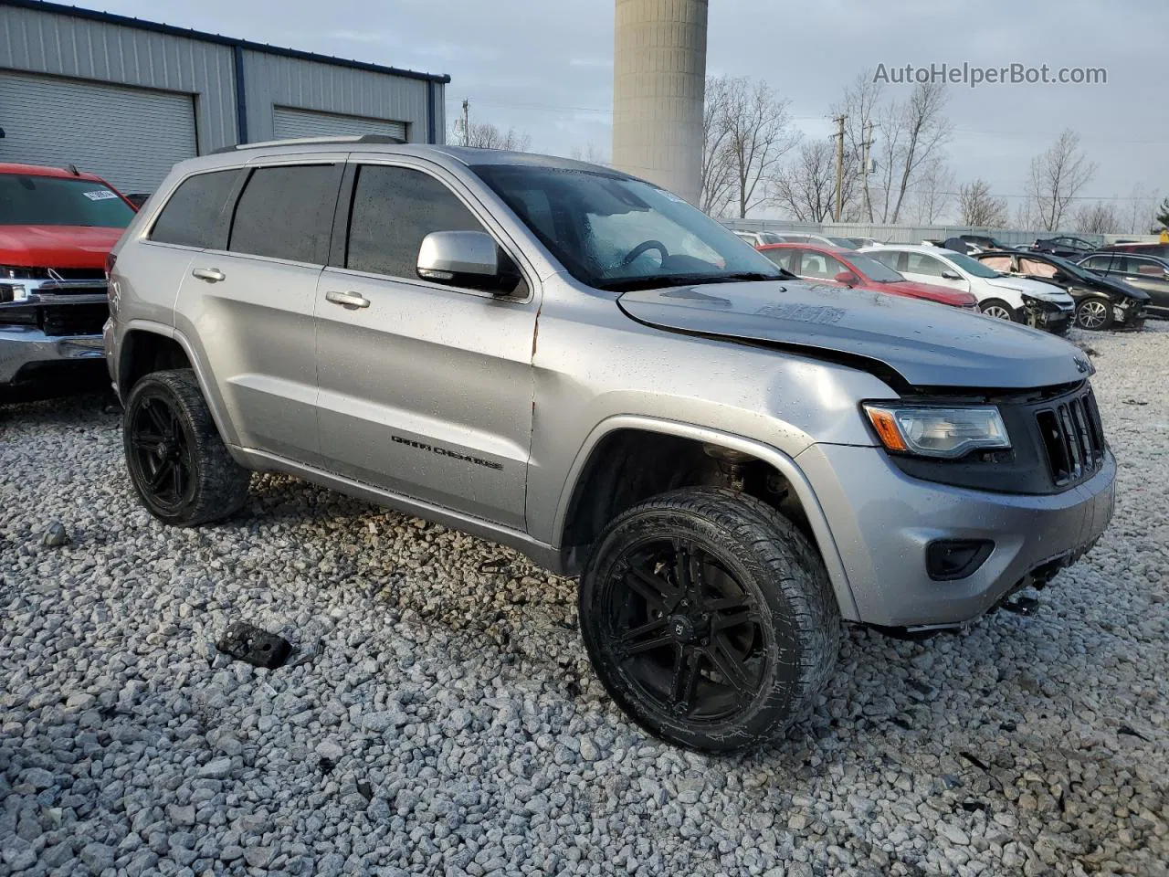 2014 Jeep Grand Cherokee Overland Silver vin: 1C4RJFCG6EC253118