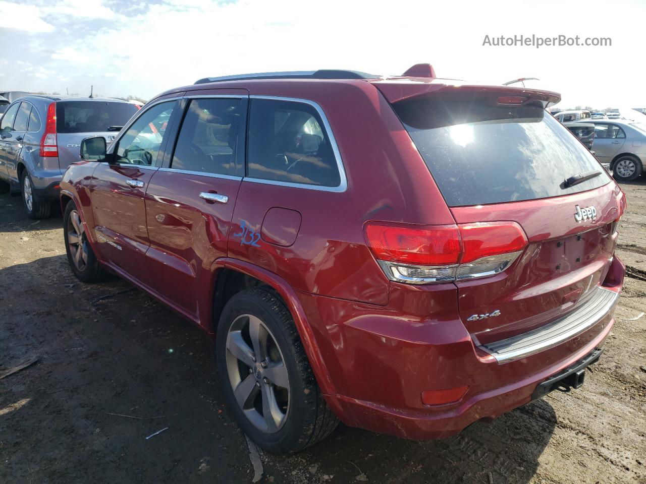 2014 Jeep Grand Cherokee Overland Burgundy vin: 1C4RJFCG6EC502744