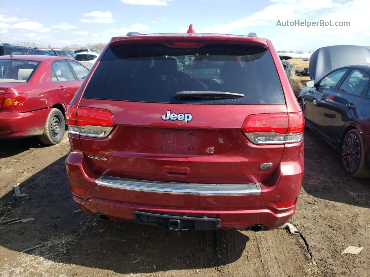 2014 Jeep Grand Cherokee Overland Burgundy vin: 1C4RJFCG6EC502744