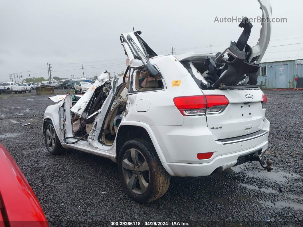 2015 Jeep Grand Cherokee Overland White vin: 1C4RJFCG6FC165378