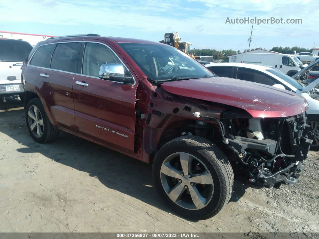 2015 Jeep Grand Cherokee Overland Красный vin: 1C4RJFCG6FC863604