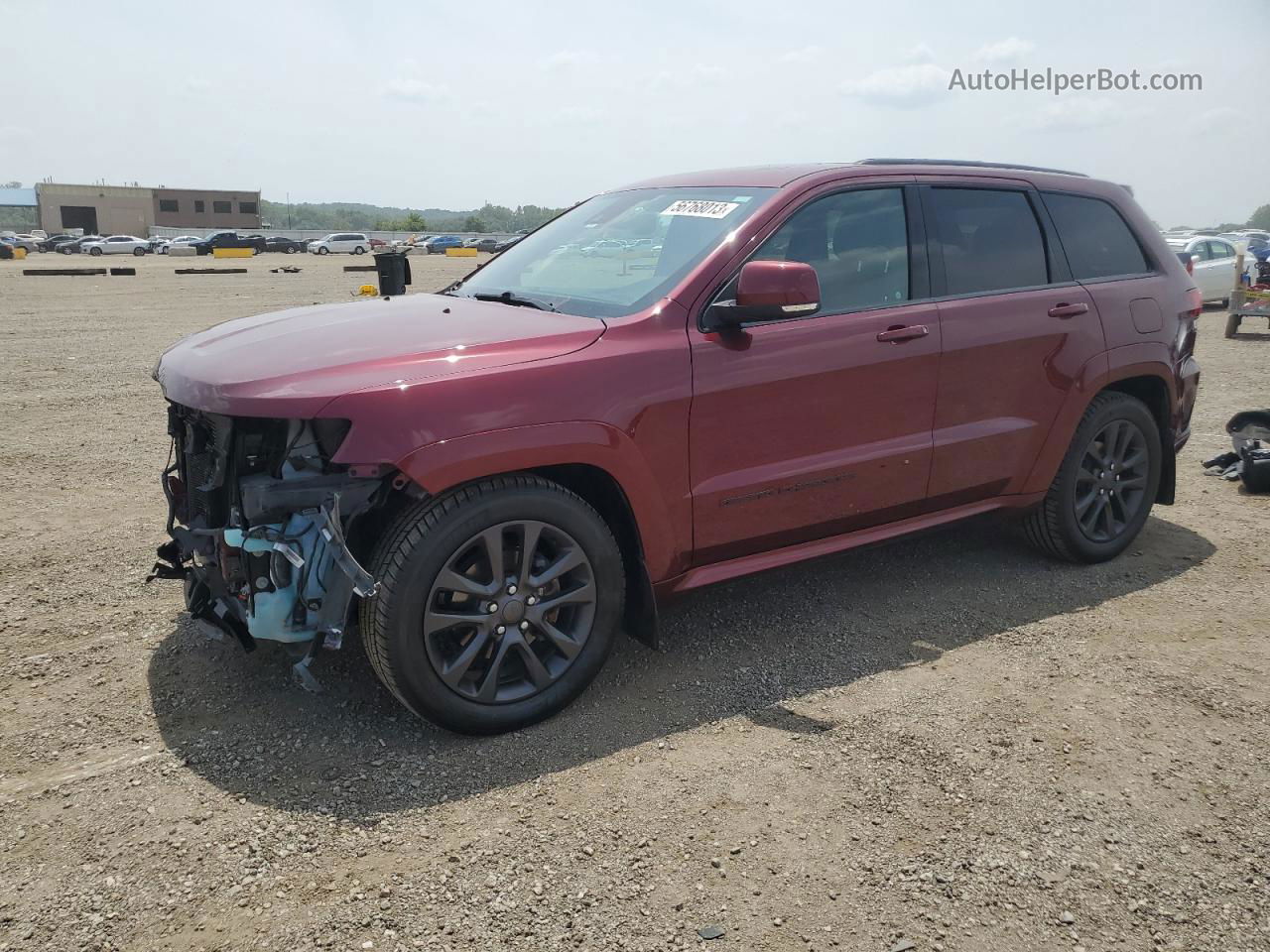 2019 Jeep Grand Cherokee Overland Maroon vin: 1C4RJFCG6KC642188