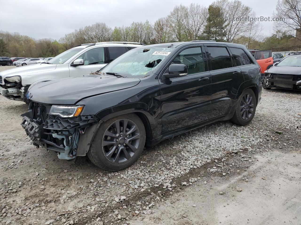 2019 Jeep Grand Cherokee Overland Black vin: 1C4RJFCG6KC704320