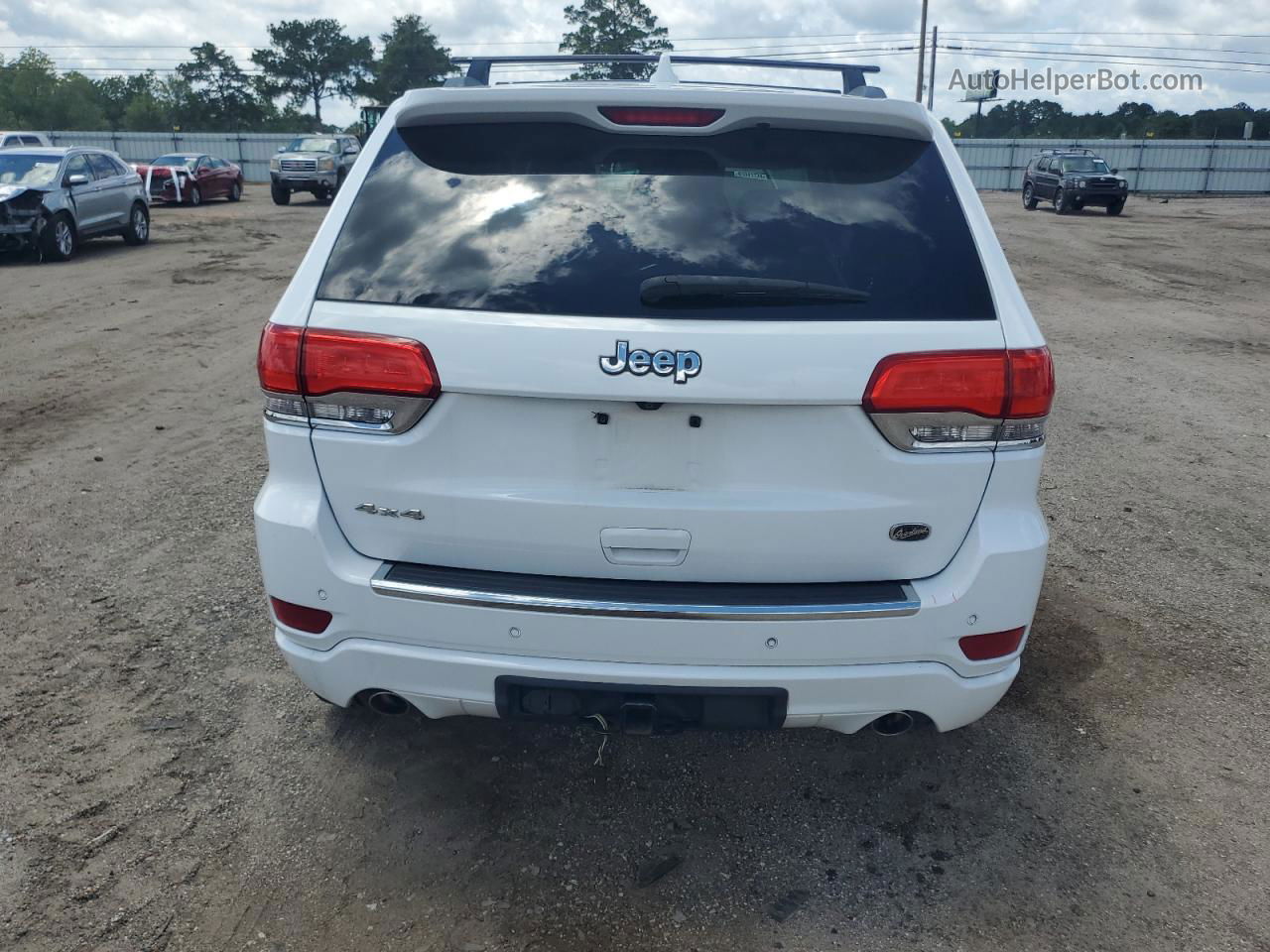 2014 Jeep Grand Cherokee Overland White vin: 1C4RJFCG7EC132906