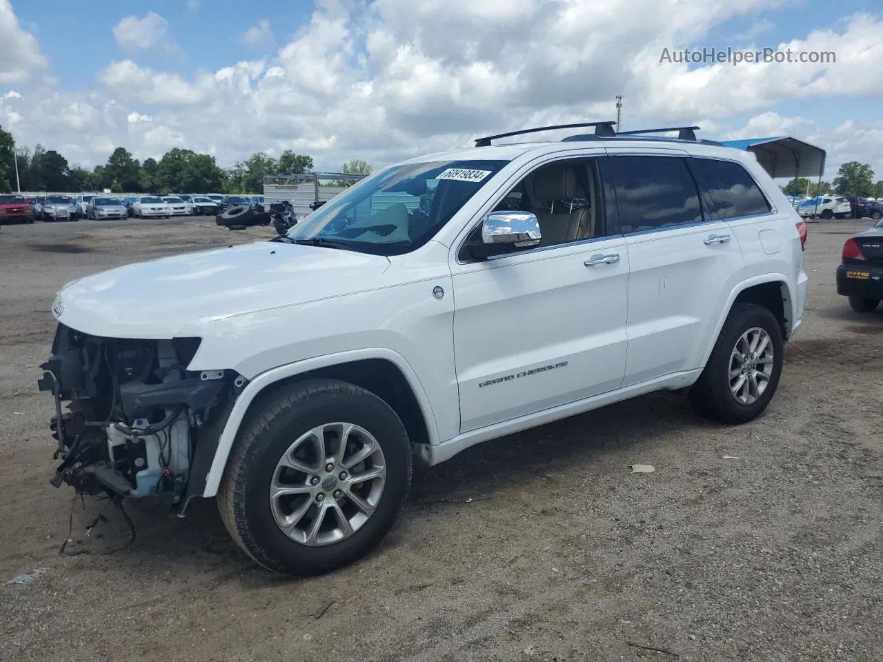 2014 Jeep Grand Cherokee Overland Белый vin: 1C4RJFCG7EC132906