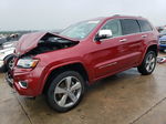 2014 Jeep Grand Cherokee Overland Red vin: 1C4RJFCG7EC335553