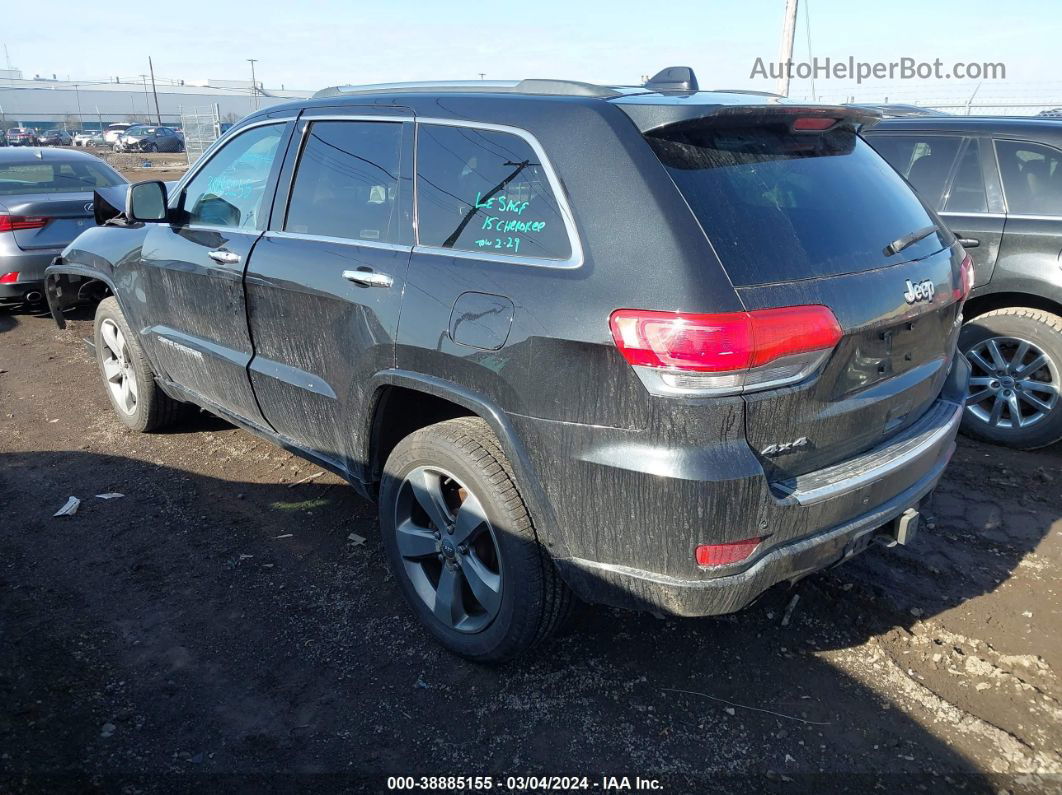 2015 Jeep Grand Cherokee Overland Black vin: 1C4RJFCG7FC620075