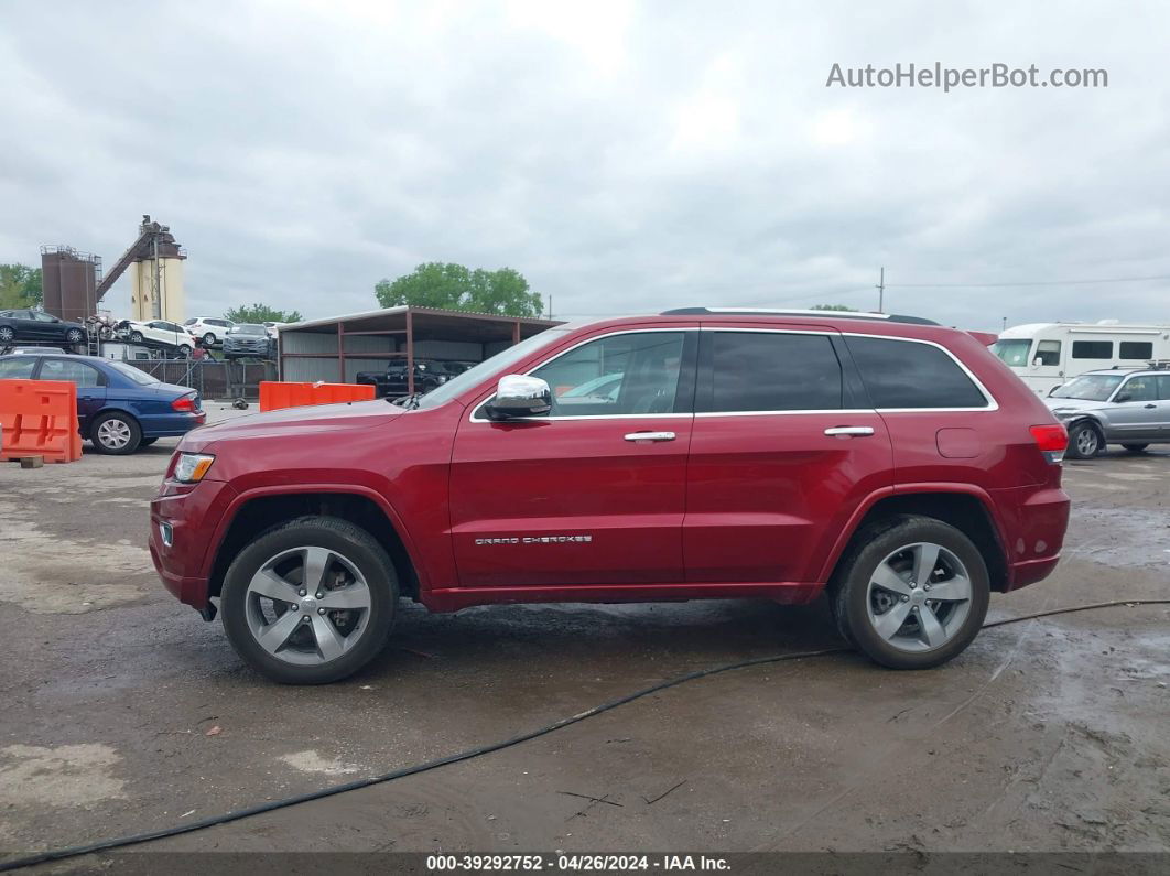 2015 Jeep Grand Cherokee Overland Red vin: 1C4RJFCG7FC779274