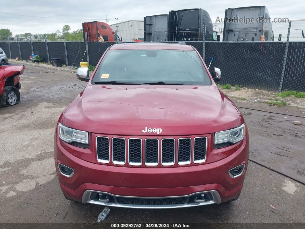 2015 Jeep Grand Cherokee Overland Red vin: 1C4RJFCG7FC779274