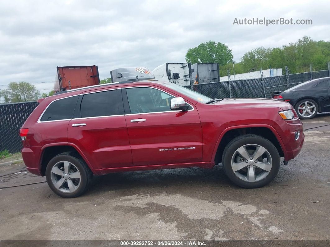 2015 Jeep Grand Cherokee Overland Red vin: 1C4RJFCG7FC779274