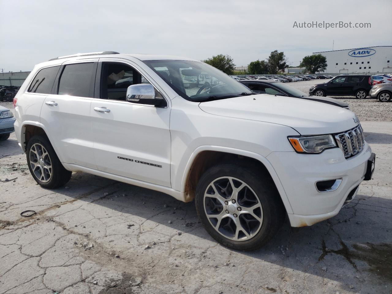 2019 Jeep Grand Cherokee Overland White vin: 1C4RJFCG7KC621186