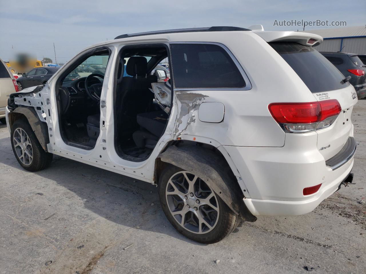 2019 Jeep Grand Cherokee Overland White vin: 1C4RJFCG7KC621186