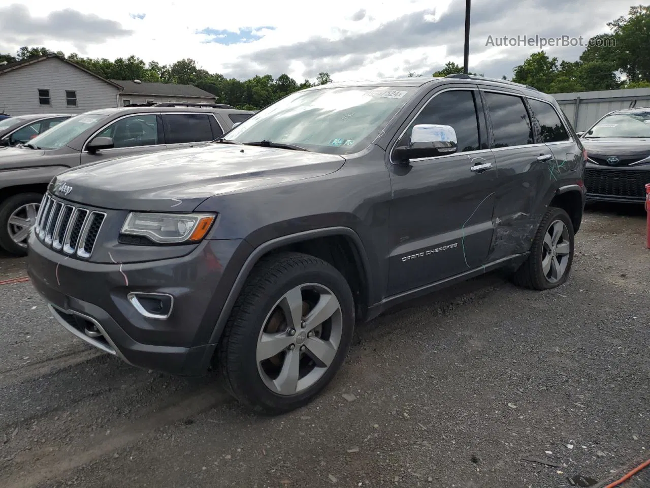 2014 Jeep Grand Cherokee Overland Угольный vin: 1C4RJFCG8EC134325