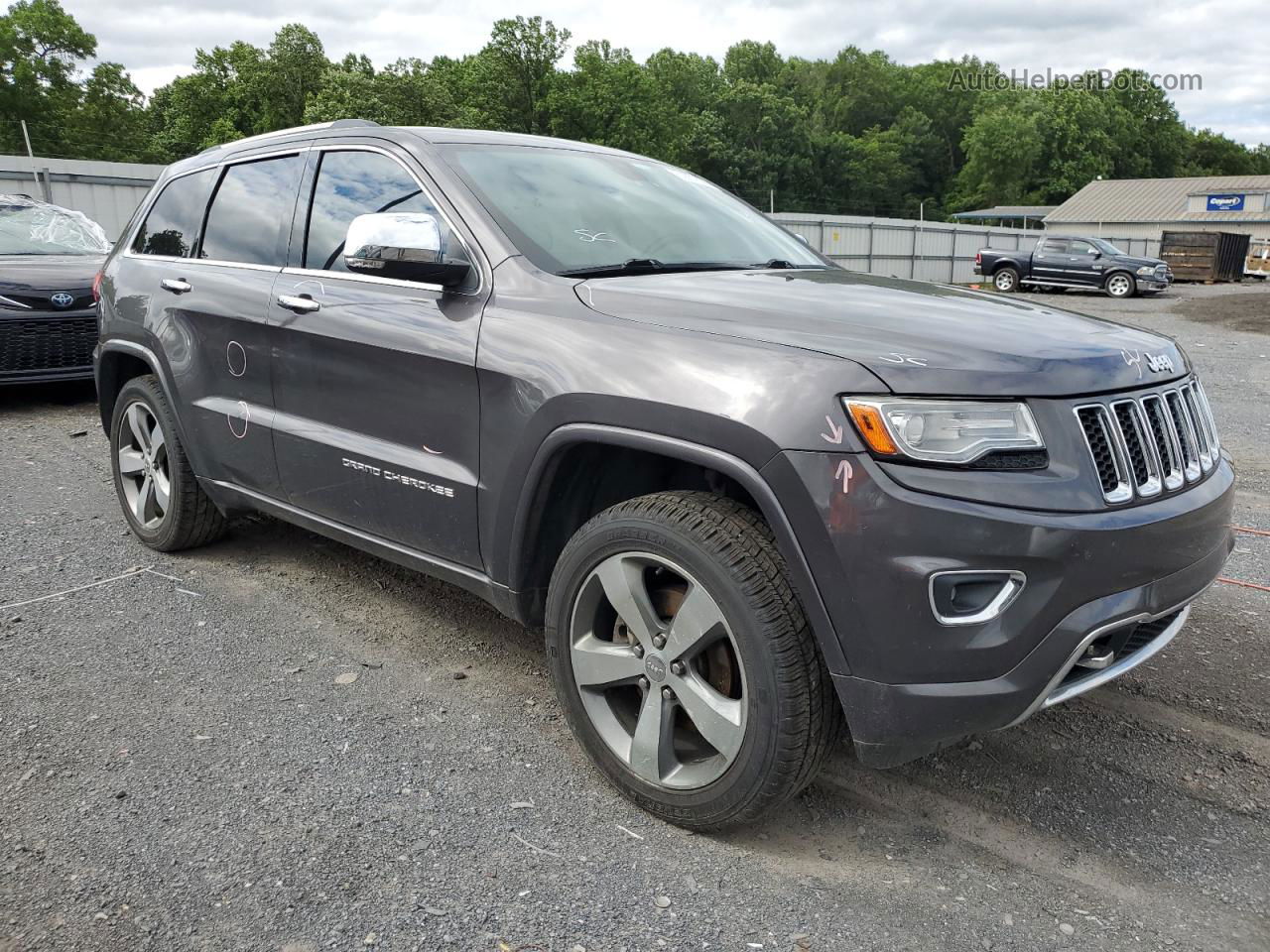 2014 Jeep Grand Cherokee Overland Угольный vin: 1C4RJFCG8EC134325